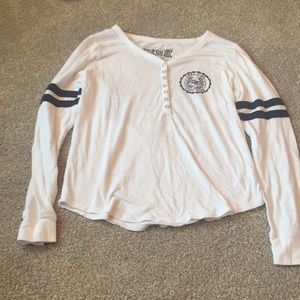 PINK long sleeve pajama shirt